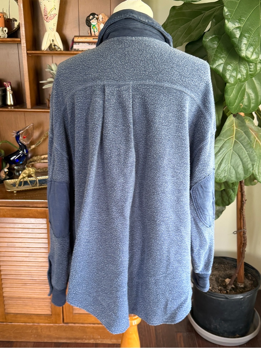 Free People Navy Ruby Shacket Shirt Jacket S - Picture 8 of 14